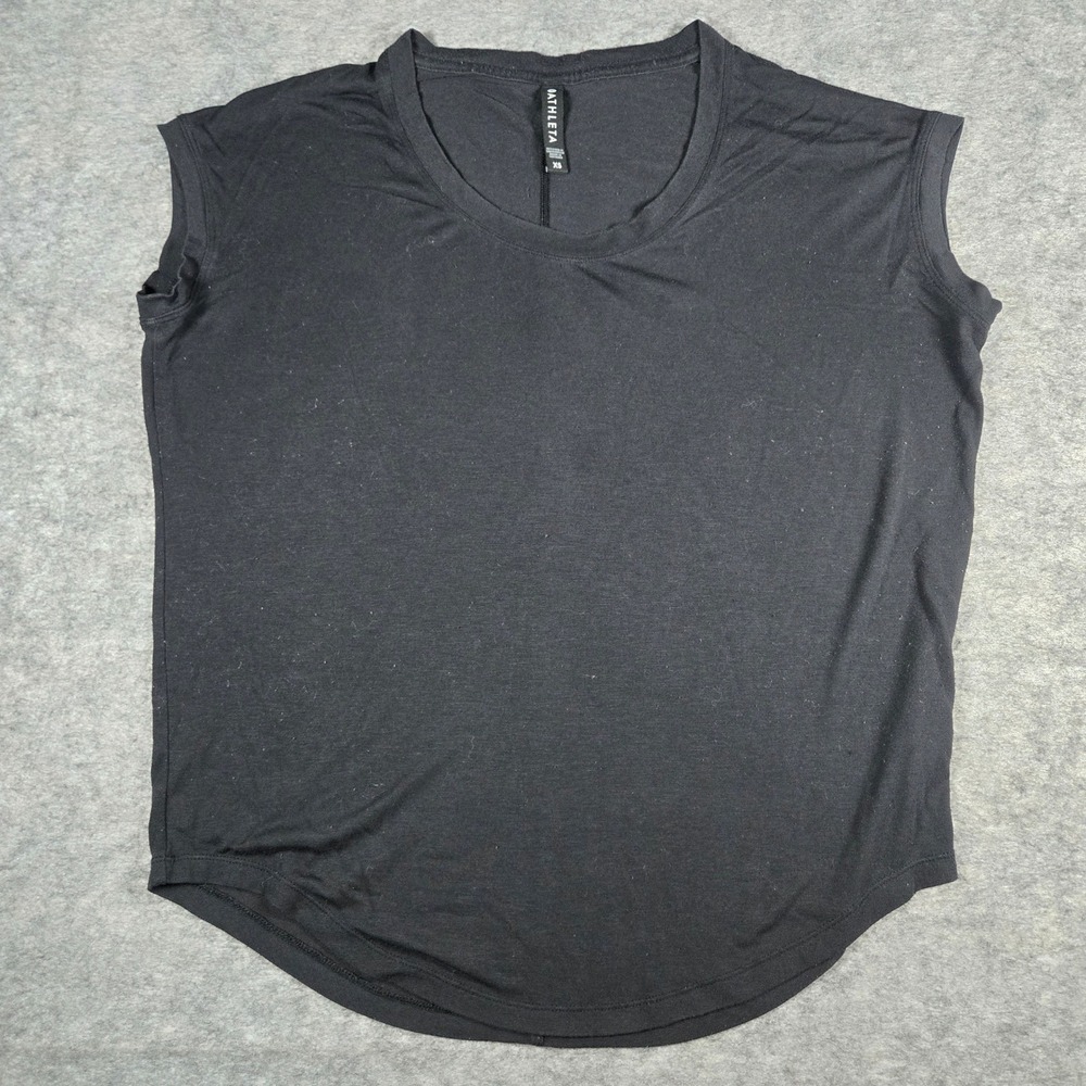 Athleta‎ Womens Black Modal Blend Muscle Tank Top XS